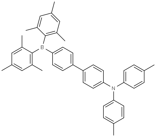 4'-(dimesitylboraneyl)-N,N-di-p-tolyl-[1,1'-biphenyl]-4-amine 结构式