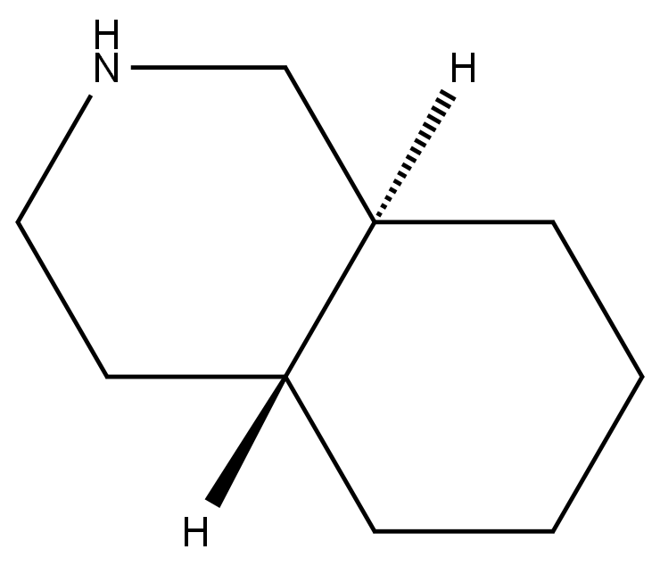 Isoquinoline, decahydro-,trans-(+)- Structure