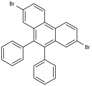 Phenanthrene, 2,7-dibromo-9,10-diphenyl- Struktur
