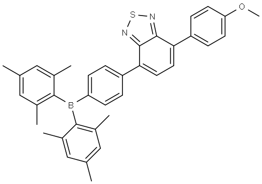 4-(4-(dimesitylboraneyl)phenyl)-7-(4-methoxyphenyl)benzo[c][1,2,5]thiadiazole Struktur