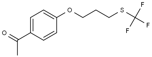 1-[4-[3-[(Trifluoromethyl)thio]propoxy]phenyl]ethanone Structure