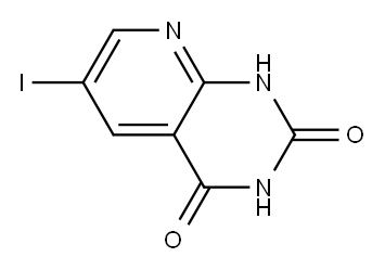 6-iodopyrido[2,3-d]pyrimidine-2,4-diol Structure
