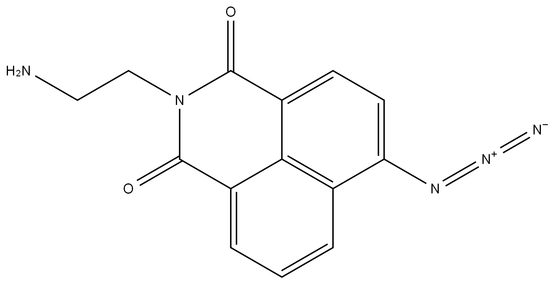 2-(2-aminoethyl)-6-azido-1H-benzo[de]isoquinoline-1,3(2H)-dione 结构式