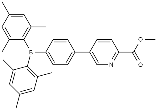 methyl 5-(4-(dimesitylboraneyl)phenyl)picolinate Structure
