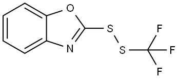 2-[(Trifluoromethyl)dithio]benzoxazole Structure