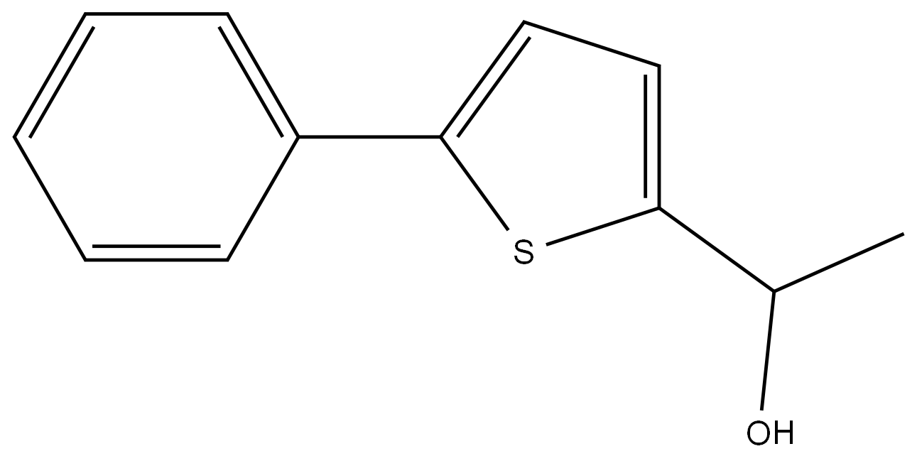 α-Methyl-5-phenyl-2-thiophenemethanol Structure
