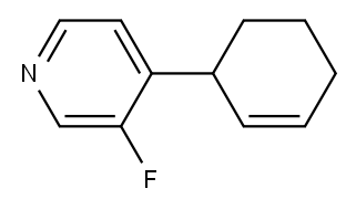 4-(cyclohex-2-en-1-yl)-3-fluoropyridine Struktur
