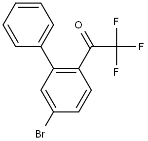 1-(5-Bromo-[1,1'-biphenyl]-2-yl)-2,2,2-trifluoroethanone 结构式