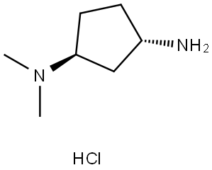(1S-trans)-N,N-dimethylcyclopentane-1,3-diamine monohydrochloride Structure