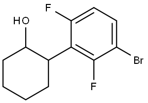2-(3-Bromo-2,6-difluorophenyl)cyclohexanol Structure
