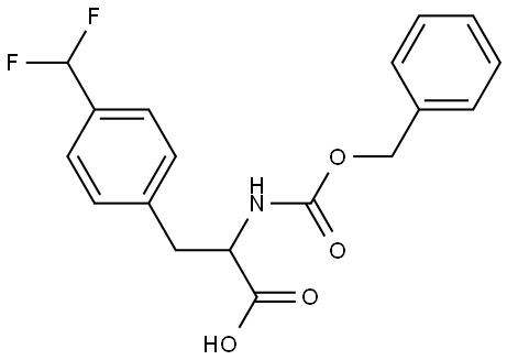 2-(((benzyloxy)carbonyl)amino)-3-(4-(difluoromethyl)phenyl)propanoic acid,1694844-05-7,结构式