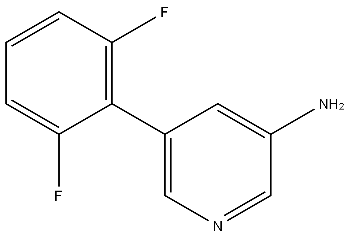 5-(2,6-Difluorophenyl)-3-pyridinamine Structure