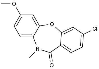 3-Chloro-7-methoxy-10-methyldibenz[b,f][1,4]oxazepin-11(10H)-one Structure