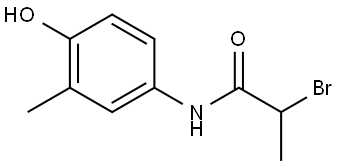2-Bromo-N-(4-hydroxy-3-methylphenyl)propanamide Structure