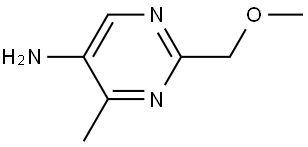 2-(Methoxymethyl)-4-methylpyrimidin-5-amine Structure