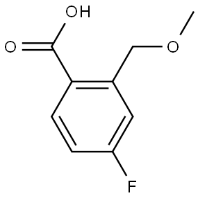 4-fluoro-2-(methoxymethyl)benzoic acid Struktur