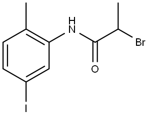2-Bromo-N-(5-iodo-2-methylphenyl)propanamide Structure