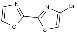 2-(4-bromothiazol-2-yl)oxazole Structure