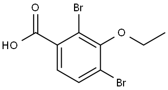 Benzoic acid, 2,4-dibromo-3-ethoxy-,170106-56-6,结构式