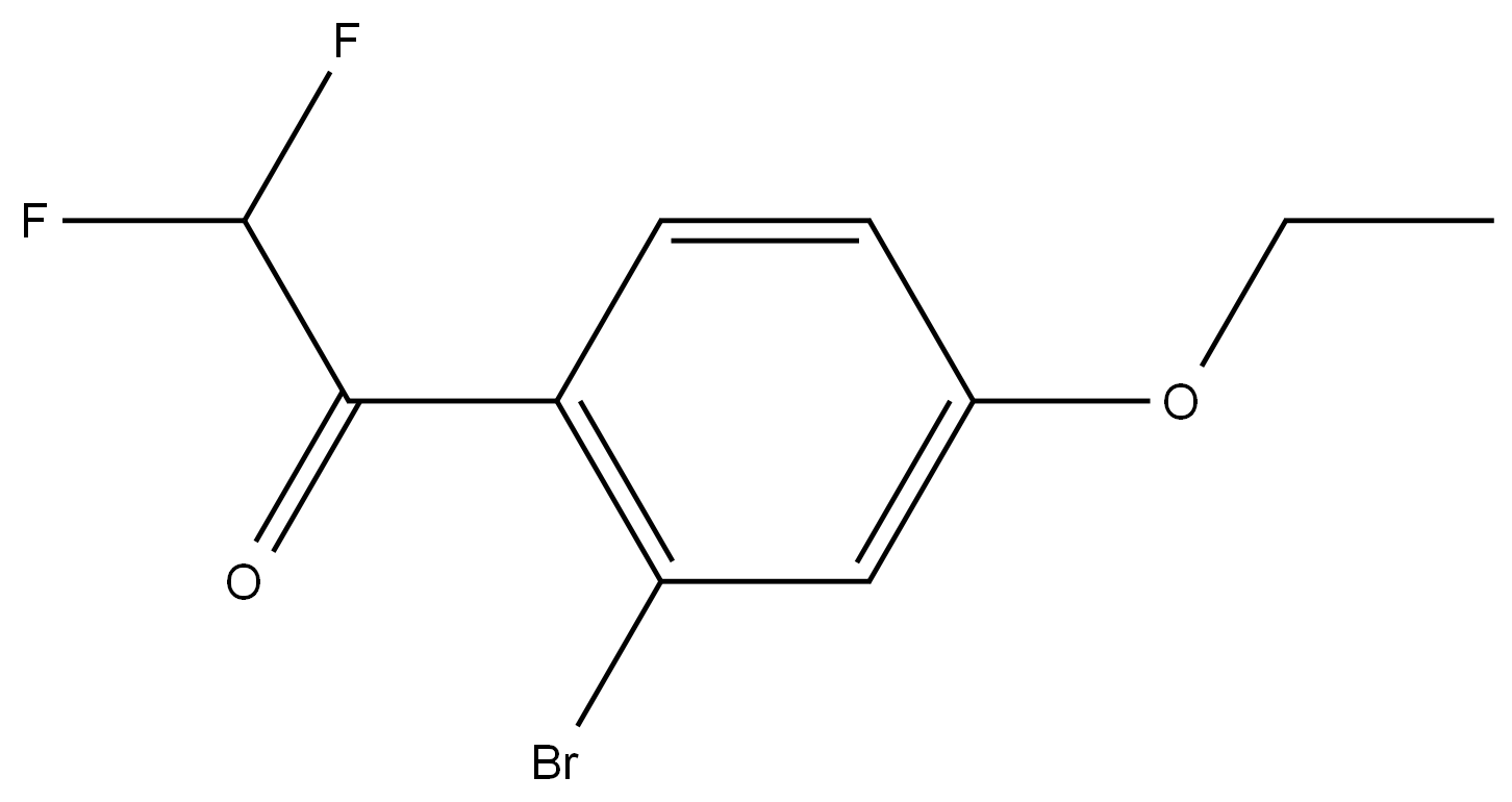 1-(2-bromo-4-ethoxyphenyl)-2,2-difluoroethanone Structure