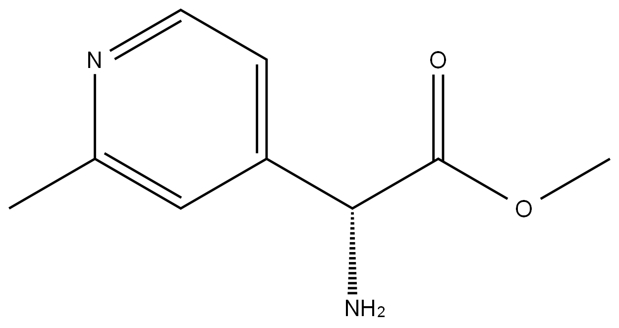 methyl (R)-2-amino-2-(2-methylpyridin-4-yl)acetate Structure