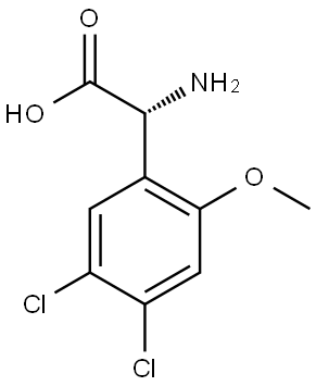 (2R)-2-AMINO-2-(4,5-DICHLORO-2-METHOXYPHENYL)ACETIC ACID Structure