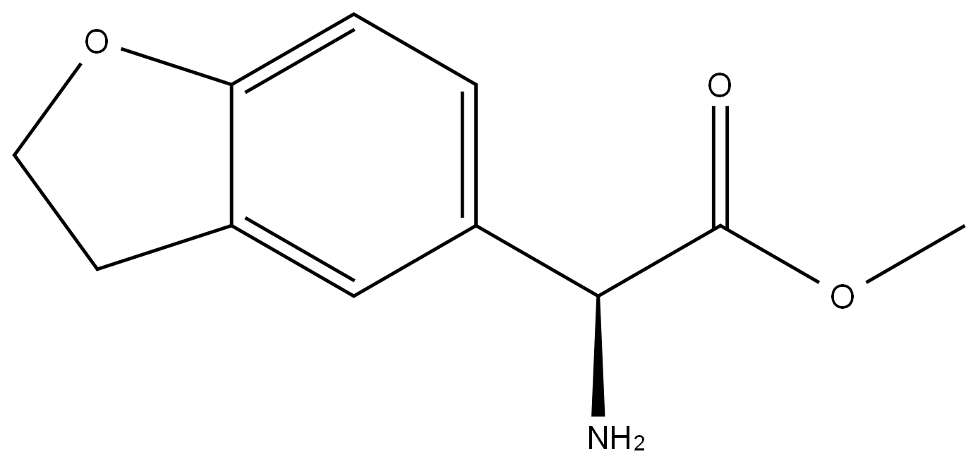 METHYL (2S)-2-AMINO-2-(2,3-DIHYDRO-1-BENZOFURAN-5-YL)ACETATE Structure