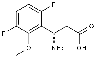 (3S)-3-AMINO-3-(3,6-DIFLUORO-2-METHOXYPHENYL)PROPANOIC ACID Structure