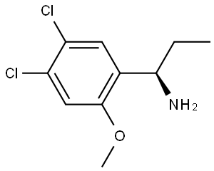(αR)-4,5-Dichloro-α-ethyl-2-methoxybenzenemethanamine Struktur
