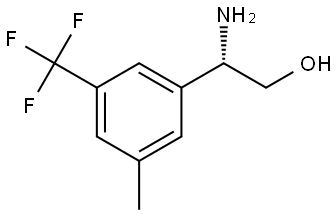 (2S)-2-AMINO-2-[3-METHYL-5-(TRIFLUOROMETHYL)PHENYL]ETHAN-1-OL Struktur
