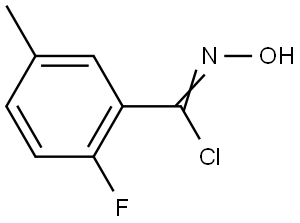 2-Fluoro-N-hydroxy-5-methylbenzimidoyl Chloride Structure