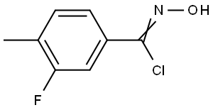 3-Fluoro-N-hydroxy-4-methylbenzimidoyl Chloride Structure