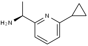 (S)-1-(6-环丙基吡啶-2-基)乙胺,1704928-91-5,结构式