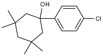 1-(4-chlorophenyl)-3,3,5,5-tetramethylcyclohexanol,1708489-75-1,结构式