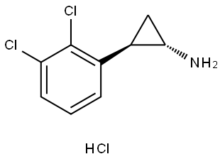trans-2-(2,3-Dichlorophenyl)cyclopropanamine hydrochloride Struktur