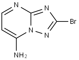 2-bromo-[1,2,4]triazolo[1,5-a]pyrimidin-7-amine,1780084-90-3,结构式