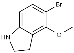 5-bromo-4-methoxyindoline Structure