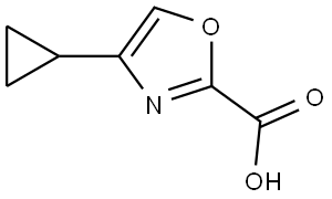4-Cyclopropyloxazole-2-carboxylic Acid Structure