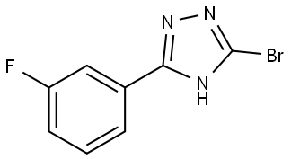 3-bromo-5-(3-fluorophenyl)-4H-1,2,4-triazole Structure