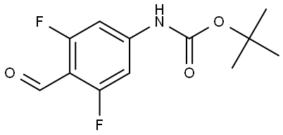 tert-Butyl (3,5-difluoro-4-formylphenyl)carbamate Struktur