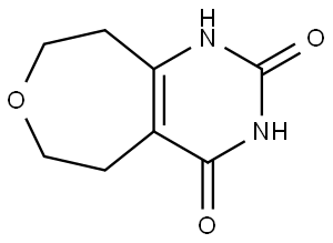 5,6,8,9-Tetrahydrooxepino[4,5-d]pyrimidine-2,4(1H,3H)-dione Structure