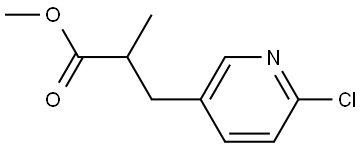 Methyl 3-(6-Chloro-3-pyridyl)-2-methylpropanoate Structure