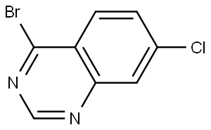 4-bromo-7-chloroquinazoline 结构式