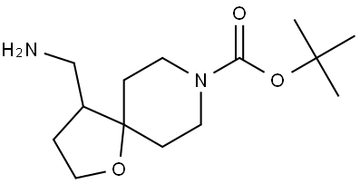 tert-butyl 4-(aminomethyl)-1-oxa-8-azaspiro[4.5]decane-8-carboxylate Structure