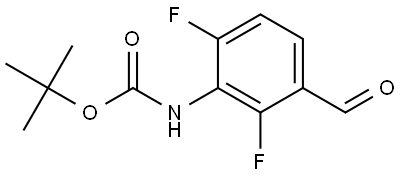 tert-Butyl (2,6-difluoro-3-formylphenyl)carbamate Struktur