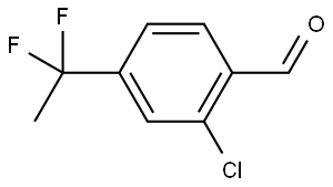 2-Chloro-4-(1,1-difluoroethyl)benzaldehyde Structure