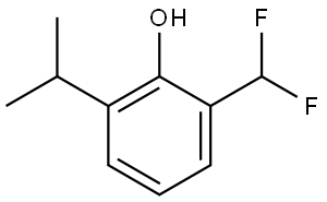 2-(Difluoromethyl)-6-isopropylphenol Struktur
