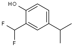 2-(Difluoromethyl)-4-isopropylphenol Struktur