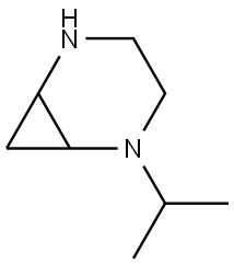 2-isopropyl-2,5-diazabicyclo[4.1.0]heptane Structure