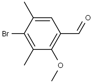 4-Bromo-2-methoxy-3,5-dimethylbenzaldehyde Structure